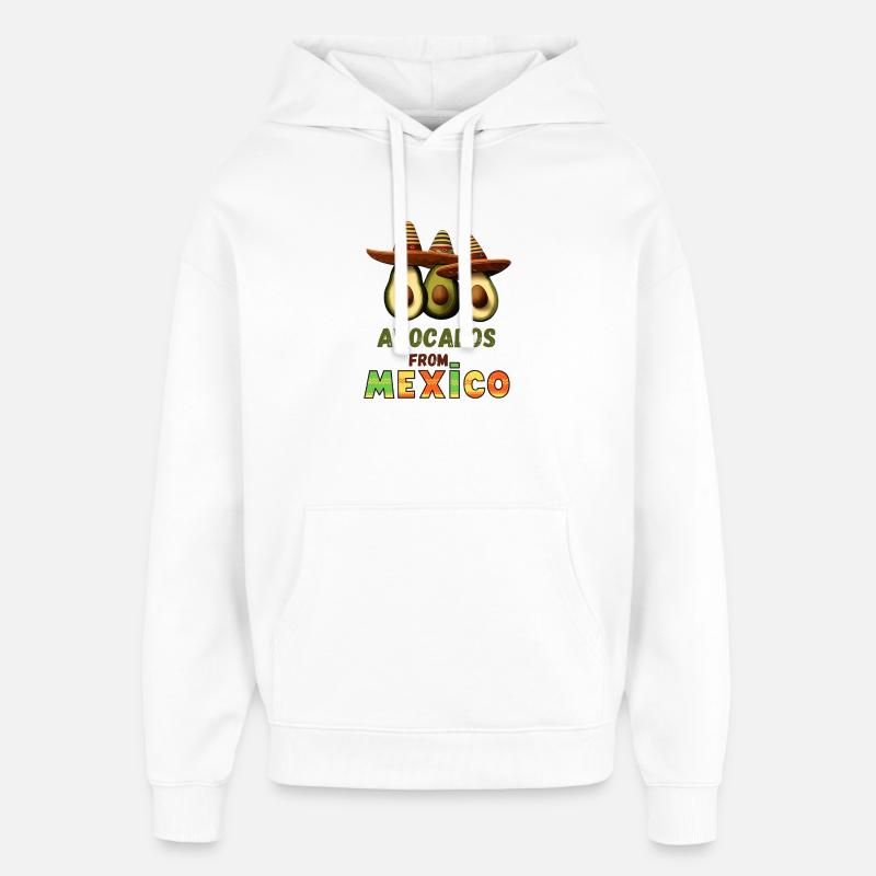 Avocado mit Mexiko - Oversized Unisex Hoodie von Stanley/Stella - Weiß