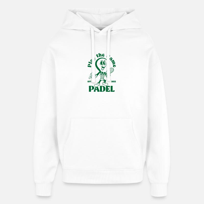Jouer au jeu Padelshirt - Sweat à capuche unisexe Stanley/Stella Oversized - blanc