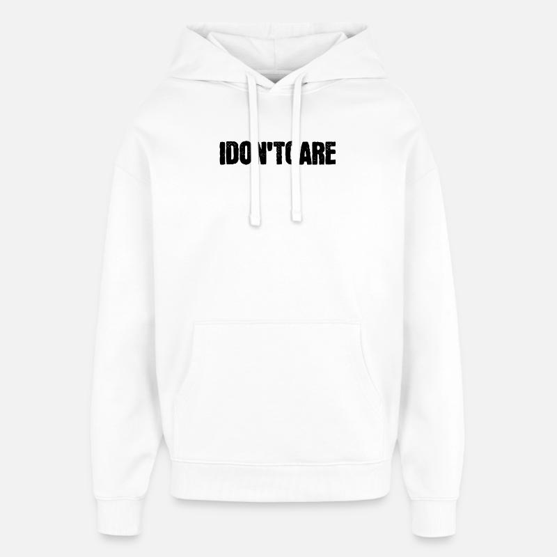 Ist Mir Wurscht Statement Egal - Oversized Unisex Hoodie von Stanley/Stella - Weiß