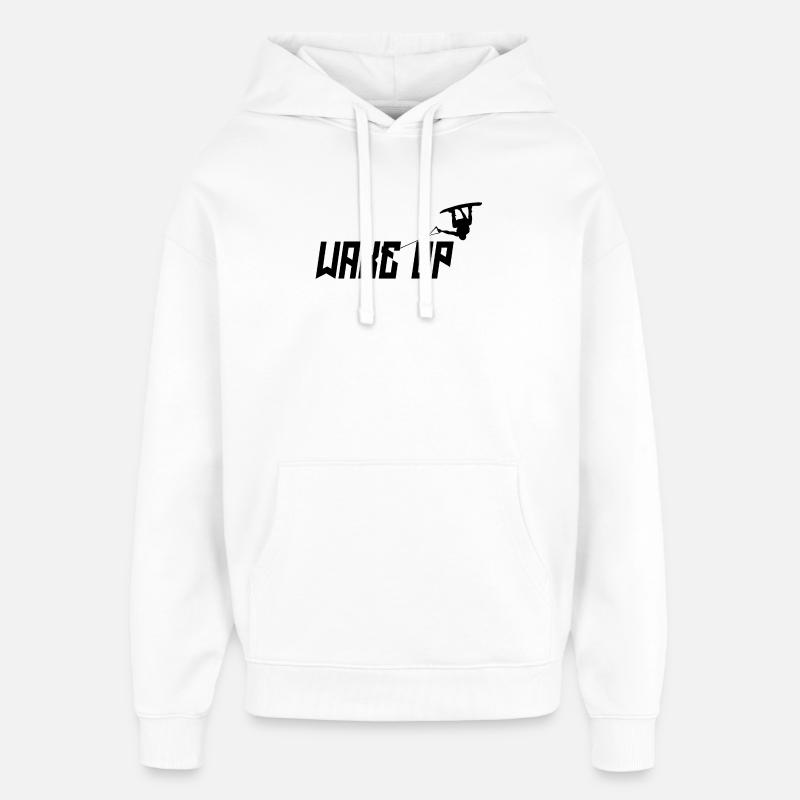 Kitesurfer Statement Stunt Wakeboard Surf - Sweat à capuche unisexe Stanley/Stella Oversized - blanc