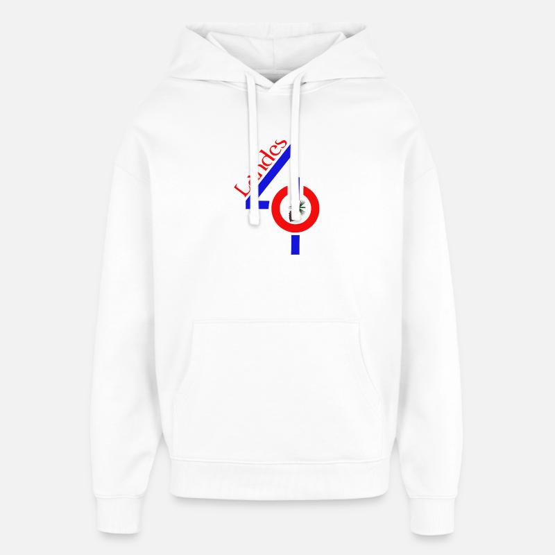 Landes - Sweat à capuche unisexe Stanley/Stella Oversized - blanc