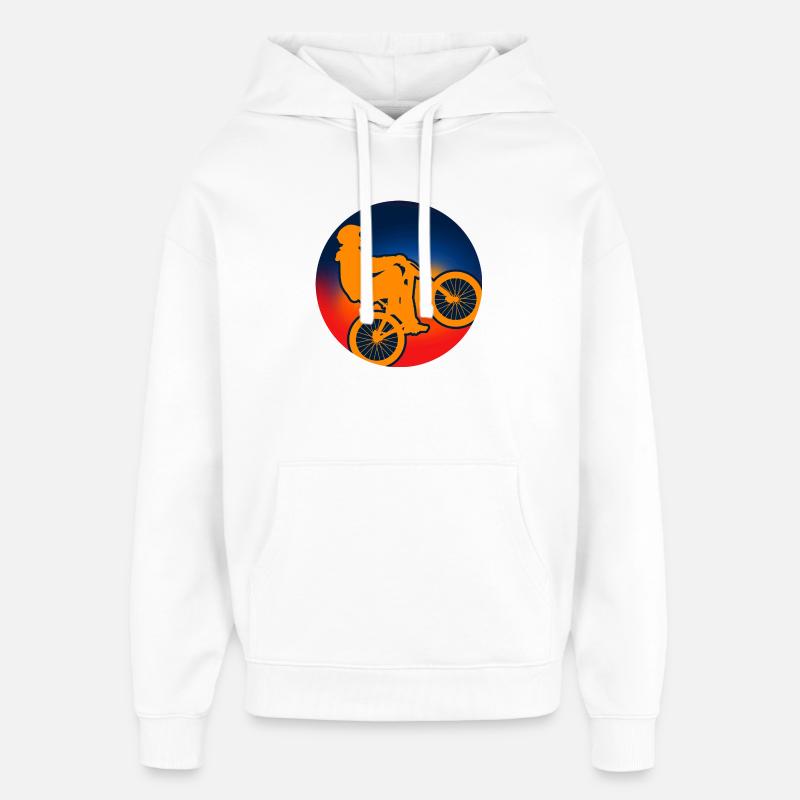 Fahrrad MTB Radfahren Geschenk - Oversized Unisex Hoodie von Stanley/Stella - Weiß