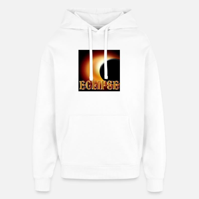 SOLAR ECLIPSE ECLIPSE ASTRONOMY - Oversized Unisex Hoodie by Stanley/Stella - white