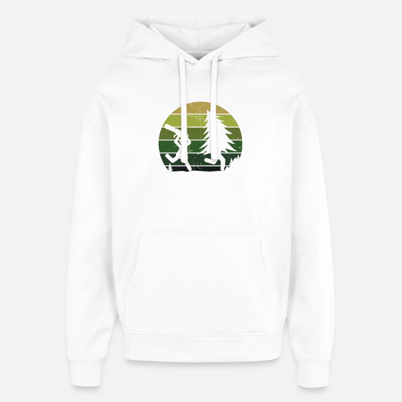 Arbre bûcheron sciure sciure bois bois - Sweat à capuche unisexe Stanley/Stella Oversized - blanc