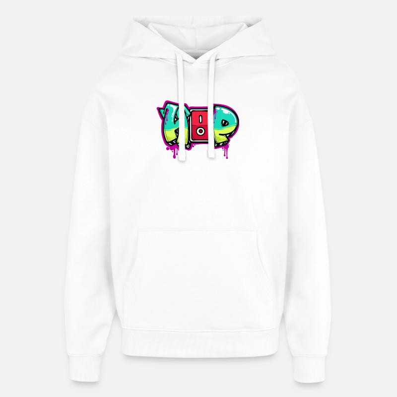 Strassenkunst Graffiti Spraydose Kunst Spruch - Oversized Unisex Hoodie von Stanley/Stella - Weiß