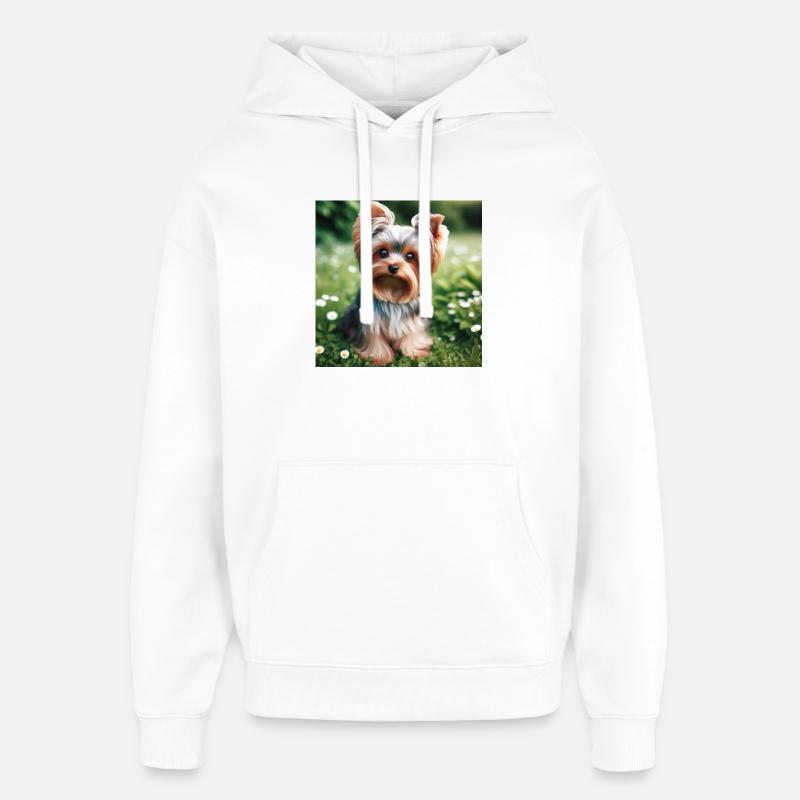 Yorkshire Terrier - Oversized Unisex Hoodie von Stanley/Stella - Weiß