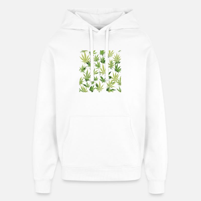 Cannabis 2 - Oversized Unisex Hoodie von Stanley/Stella - Weiß