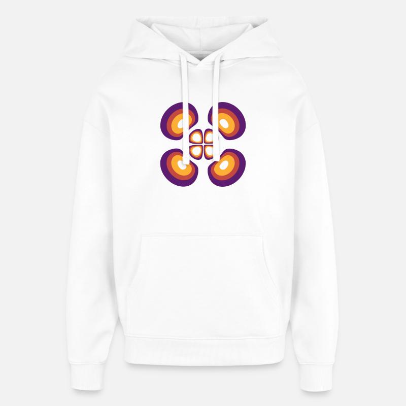 Wahrscheinlichkeitsdichte Wasserstoffatom (4,2,1) - Oversized Unisex Hoodie von Stanley/Stella - Weiß