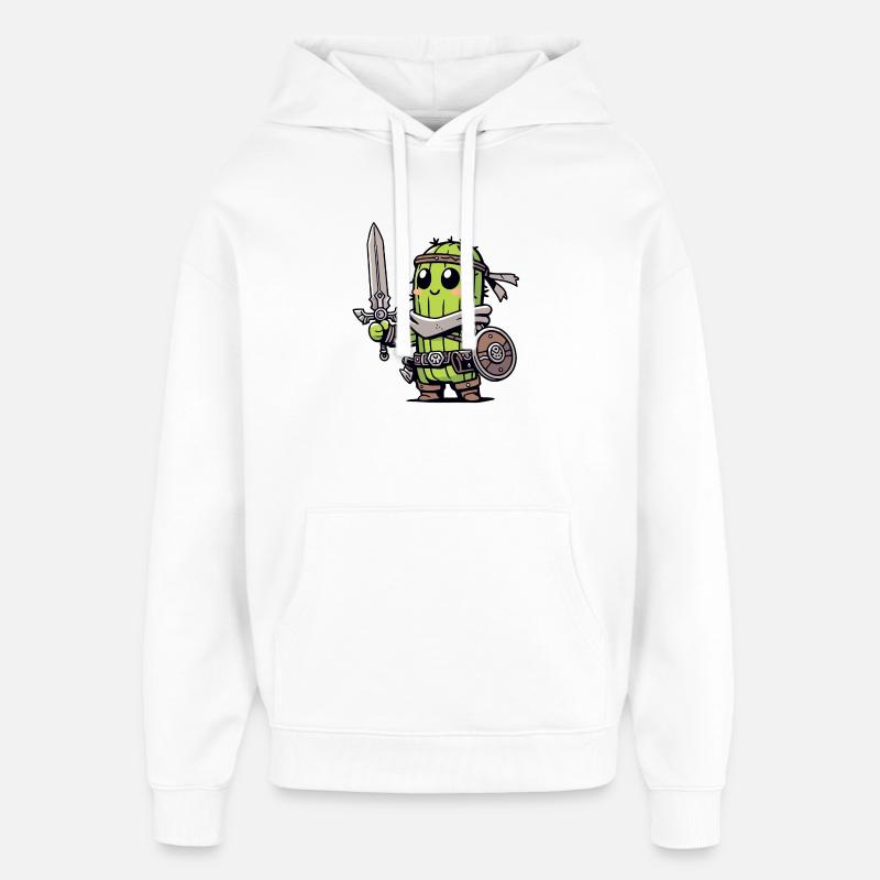 Avocado Knight: Der Bravocado-Krieger - Oversized Unisex Hoodie von Stanley/Stella - Weiß