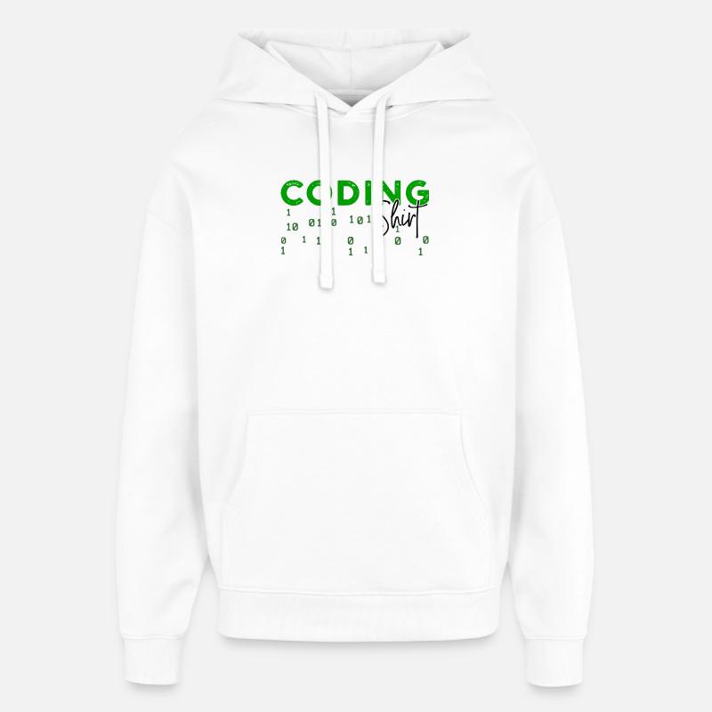 Coden Développeur Programmeur Développeur Web Dicton - Sweat à capuche unisexe Stanley/Stella Oversized - blanc