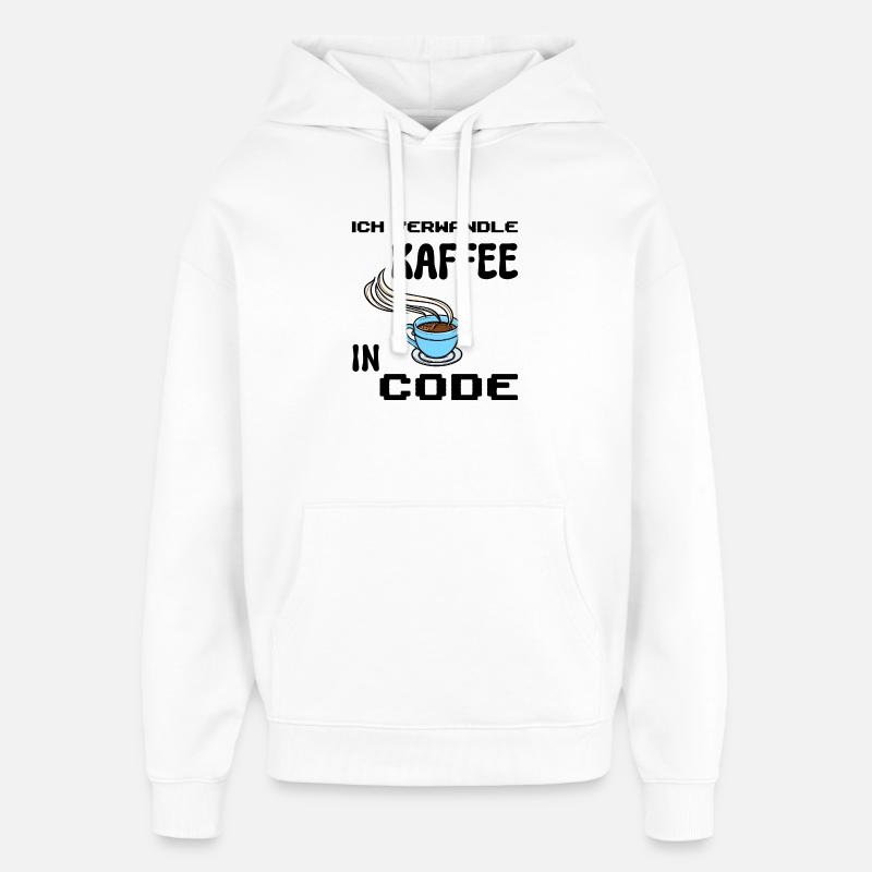 Coden Computerfreak Déclaration du développeur Nerd - Sweat à capuche unisexe Stanley/Stella Oversized - blanc