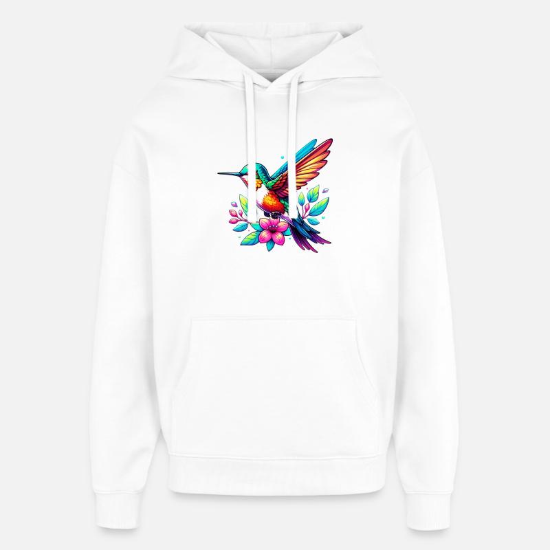 Colibri - Sweat à capuche unisexe Stanley/Stella Oversized - blanc