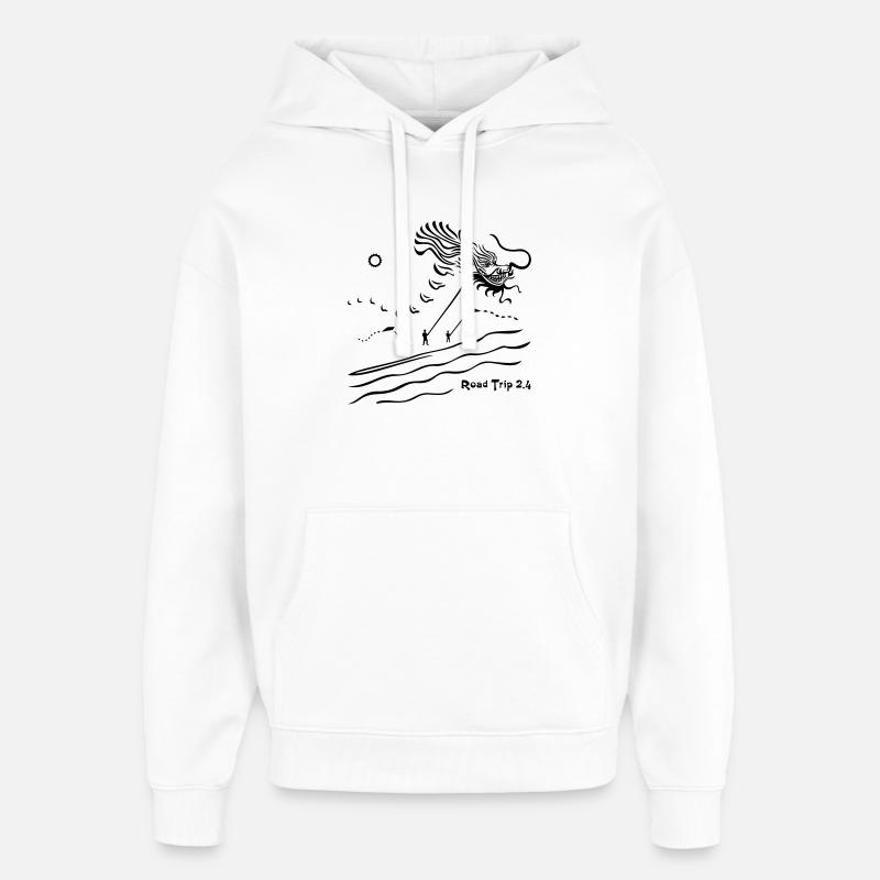 Drache RTM2.4 - Oversized Unisex Hoodie von Stanley/Stella - Weiß