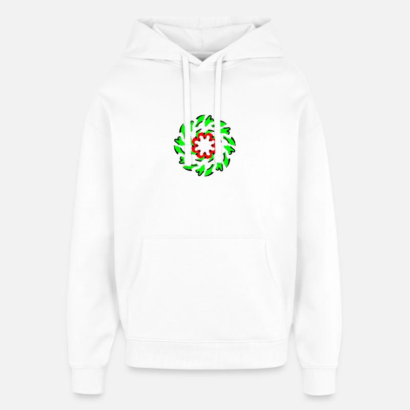 Mandala 1# - Sweat à capuche unisexe Stanley/Stella Oversized - blanc