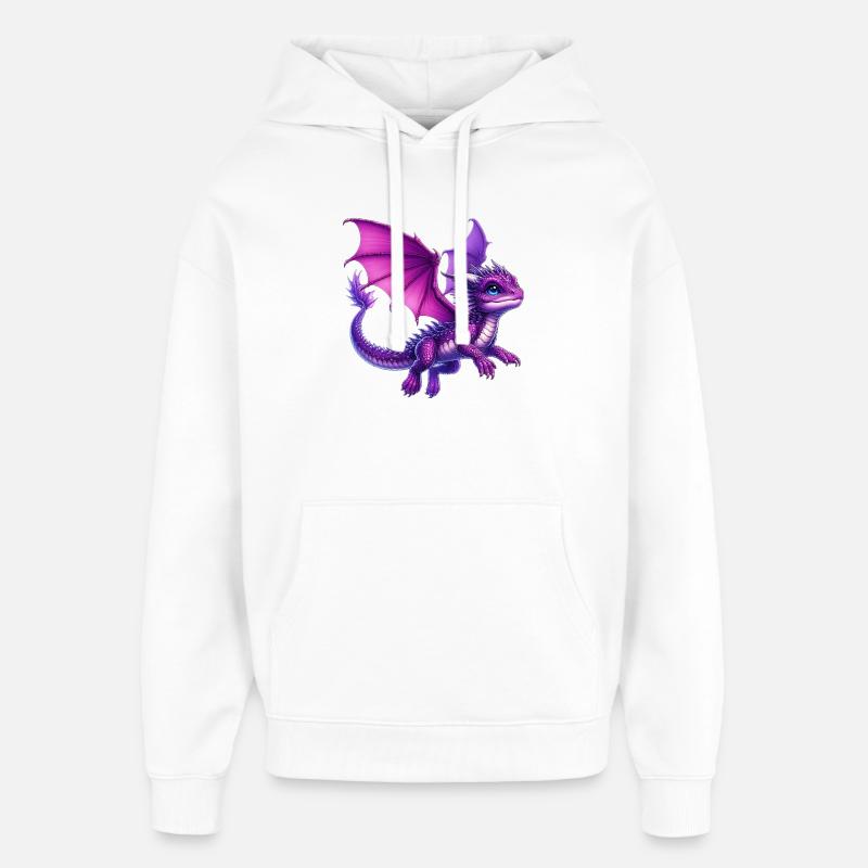 Drache - Oversized Unisex Hoodie von Stanley/Stella - Weiß