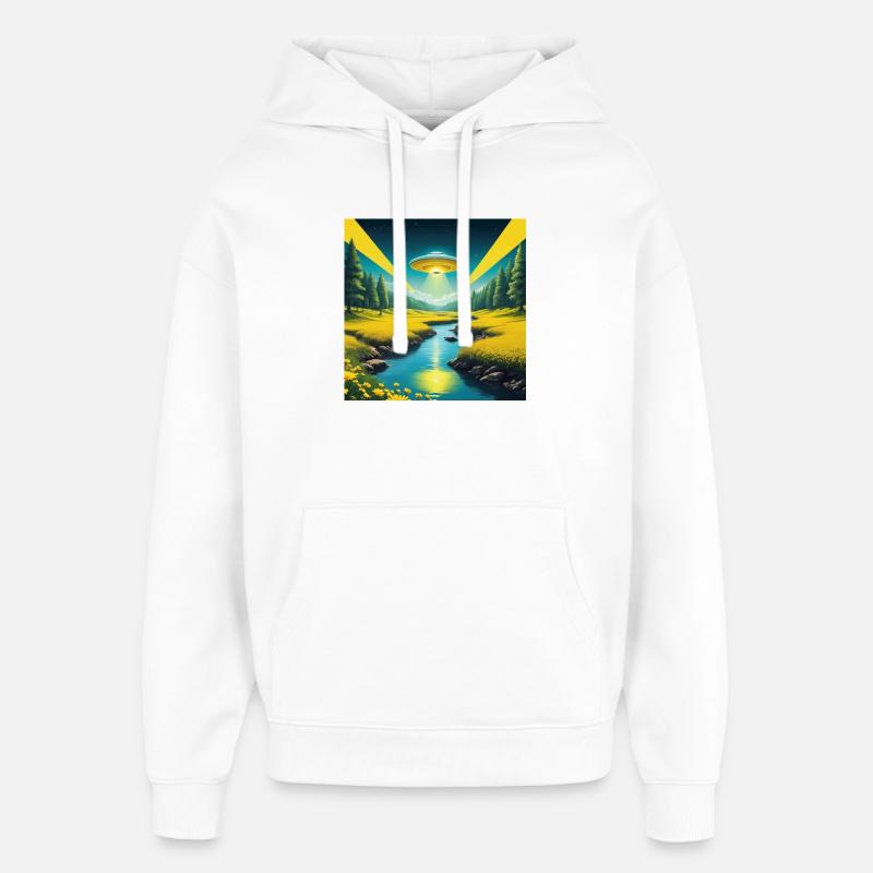 OVNI - Sweat à capuche unisexe Stanley/Stella Oversized - blanc