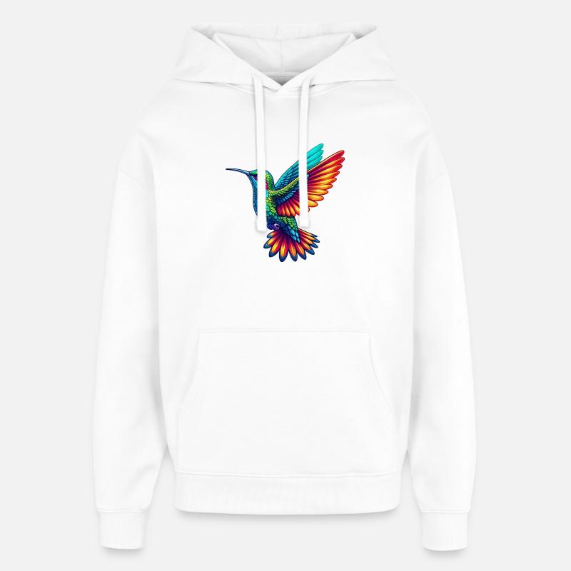 Colibri - Sweat à capuche unisexe Stanley/Stella Oversized - blanc