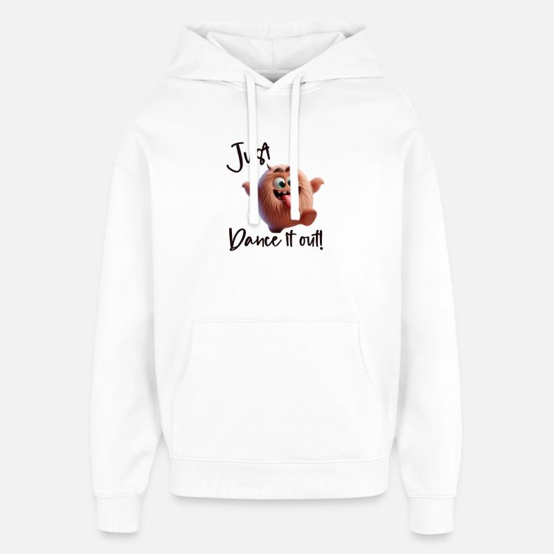 Il suffit de danser ! - Sweat à capuche unisexe Stanley/Stella Oversized - blanc