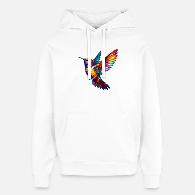 Colibri - Sweat à capuche unisexe Stanley/Stella Oversized - blanc