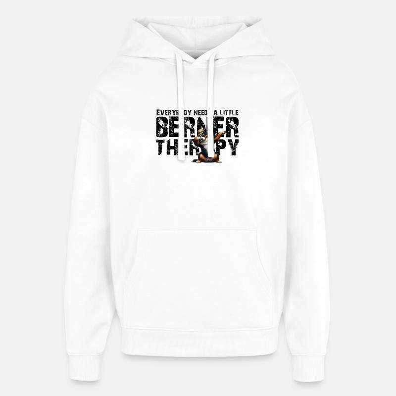 Bouvier bernois - Sweat à capuche unisexe Stanley/Stella Oversized - blanc