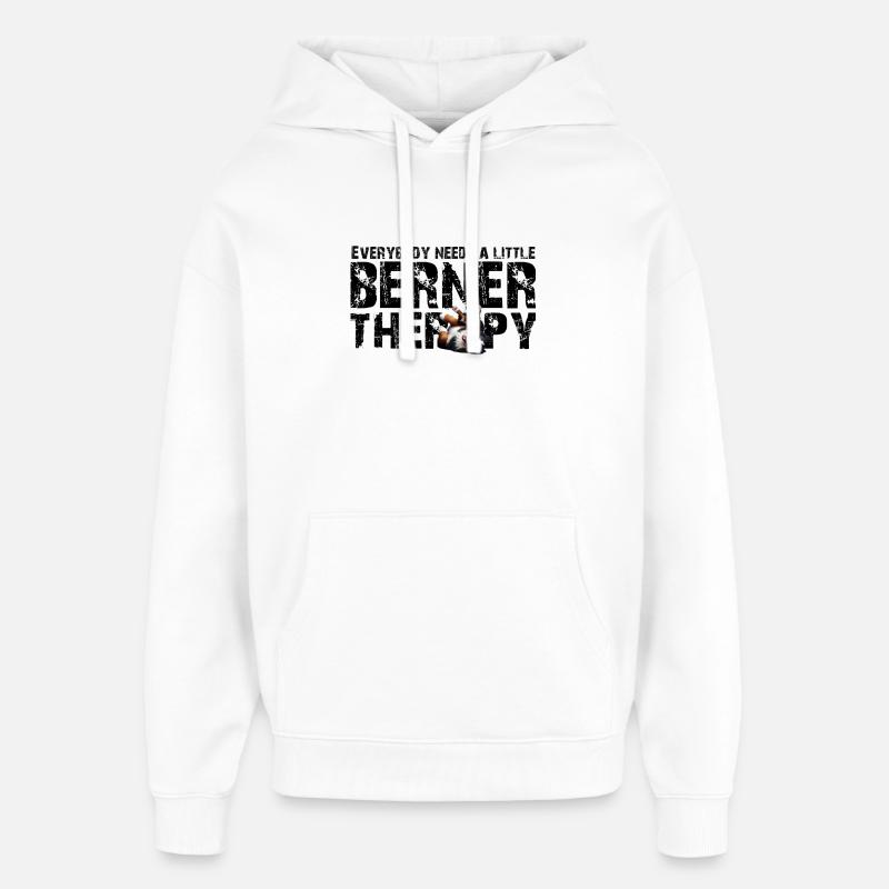 Bouvier bernois - Sweat à capuche unisexe Stanley/Stella Oversized - blanc