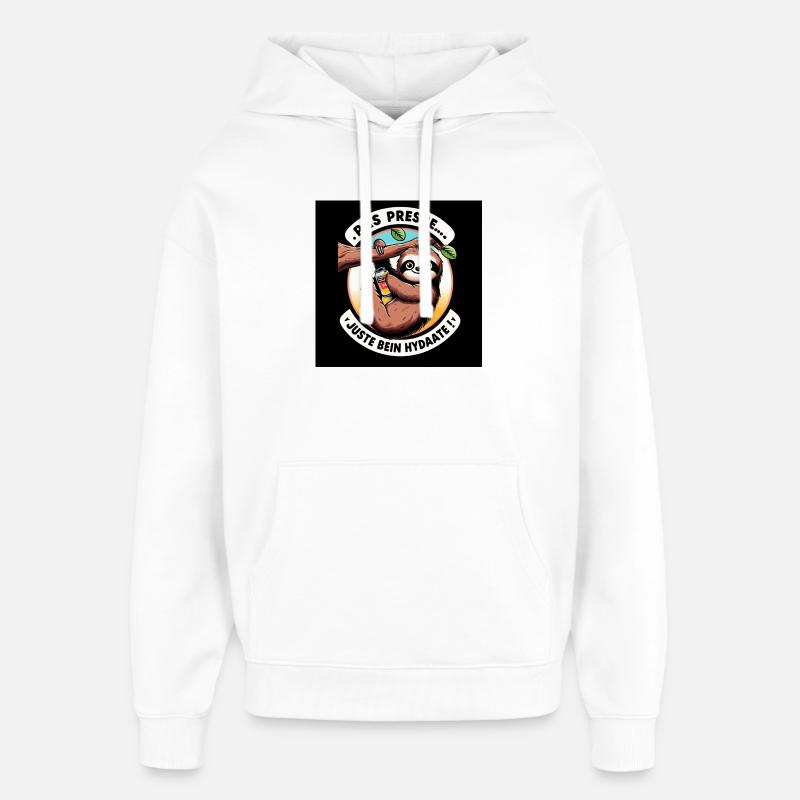 Koala apéro - Sweat à capuche unisexe Stanley/Stella Oversized - blanc