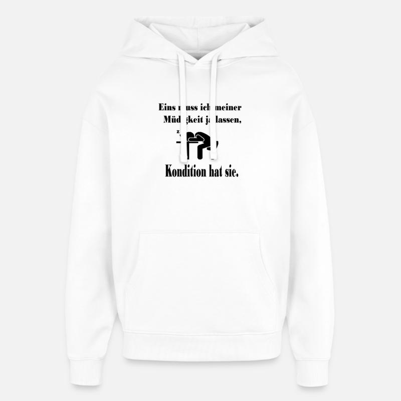 Professionnel de la fatigue - Sweat à capuche unisexe Stanley/Stella Oversized - blanc