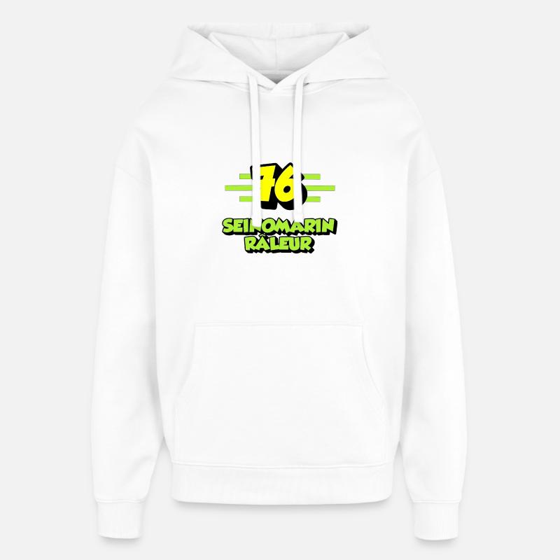 Seinomarin râleur - Sweat à capuche unisexe Stanley/Stella Oversized - blanc