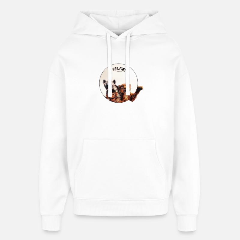 Selfie ! - Sweat à capuche unisexe Stanley/Stella Oversized - blanc