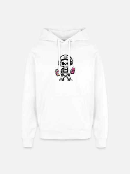 Graffiti Sprayer - Oversized Unisex Hoodie von Stanley/Stella - Weiß