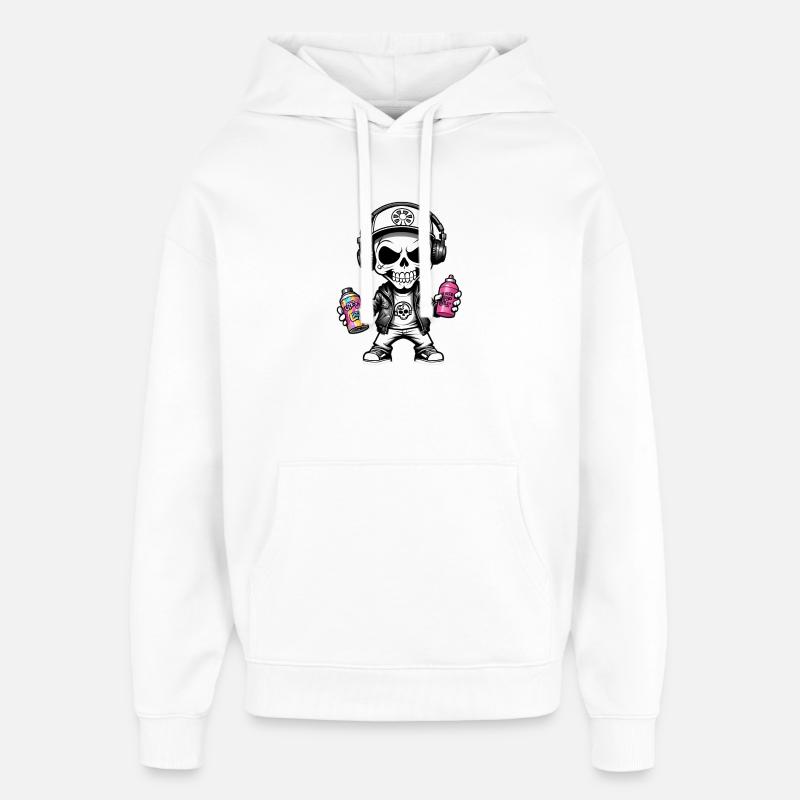 Graffiti Sprayer - Oversized Unisex Hoodie von Stanley/Stella - Weiß