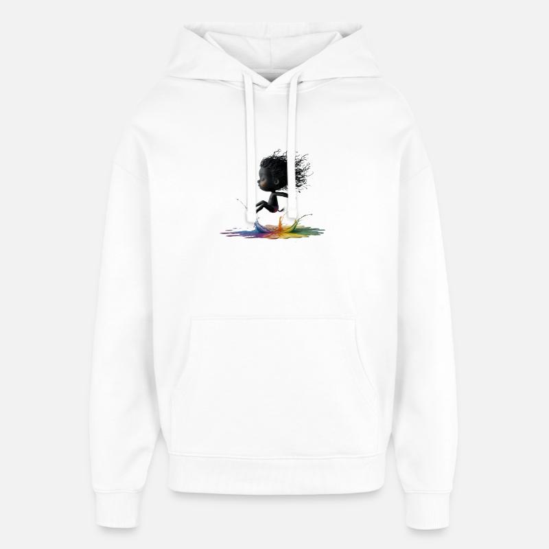 Elfie - Sweat à capuche unisexe Stanley/Stella Oversized - blanc