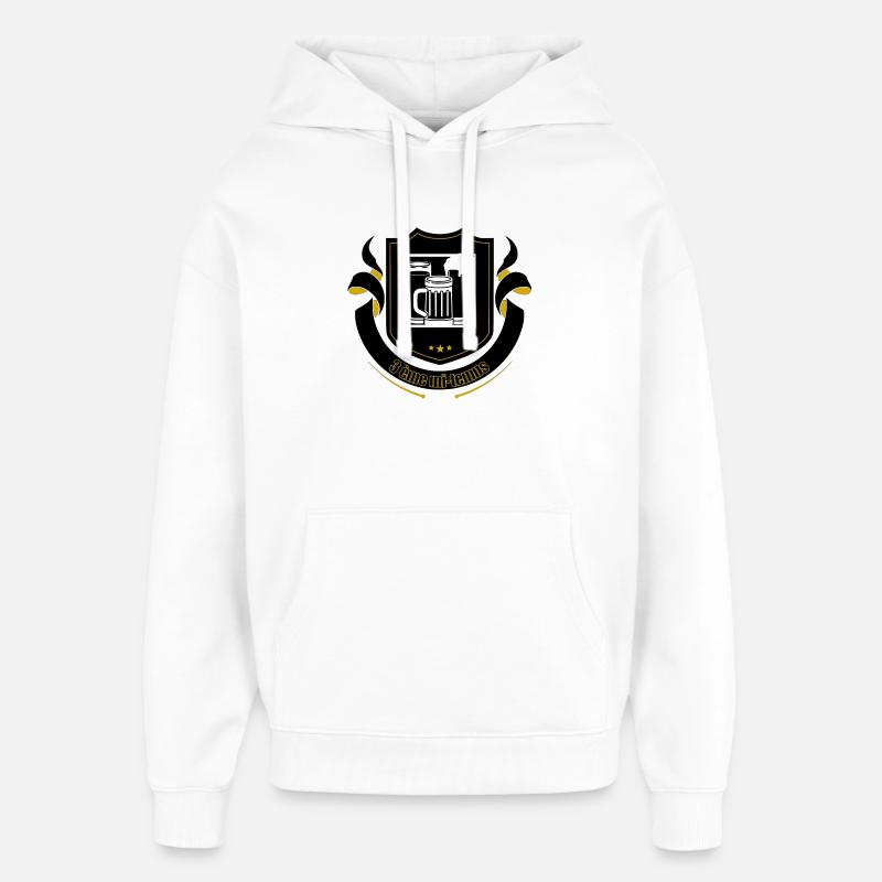 3 ème Mi-Temps - Sweat à capuche unisexe Stanley/Stella Oversized - blanc