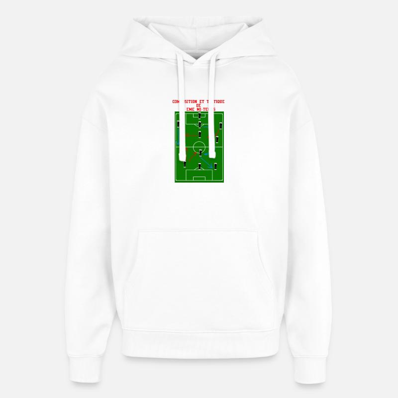 3rd Half - Oversized Unisex Hoodie by Stanley/Stella - white