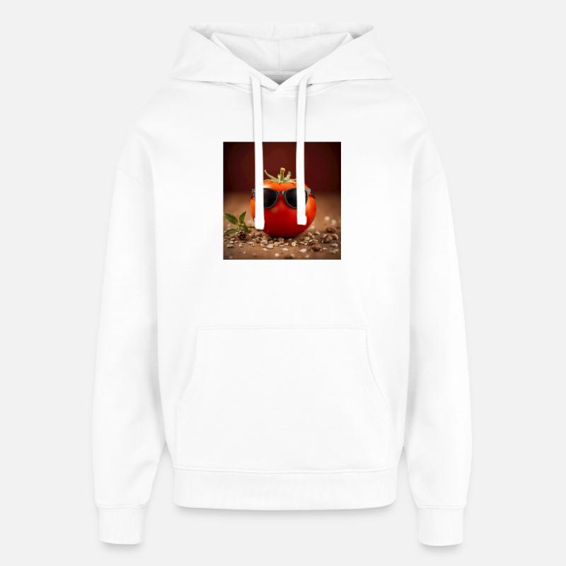 Tomate stylée - Sweat à capuche unisexe Stanley/Stella Oversized - blanc