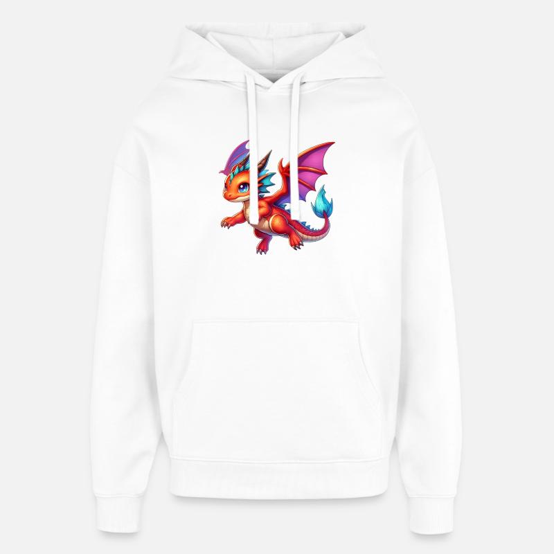 Dragon - Sweat à capuche unisexe Stanley/Stella Oversized - blanc