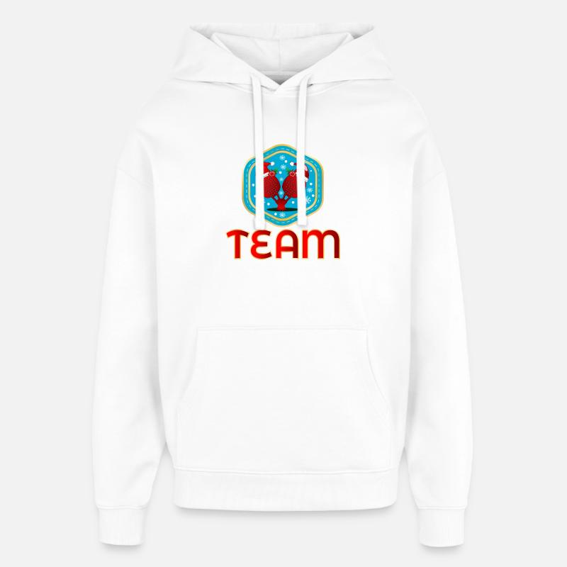 PEDEL DE NOËL - Sweat à capuche unisexe Stanley/Stella Oversized - blanc