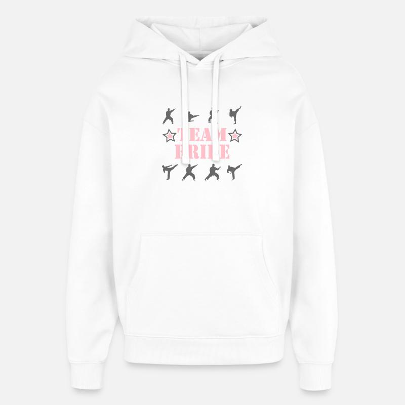 TEAM BRIDE - Oversized Unisex Hoodie von Stanley/Stella - Weiß