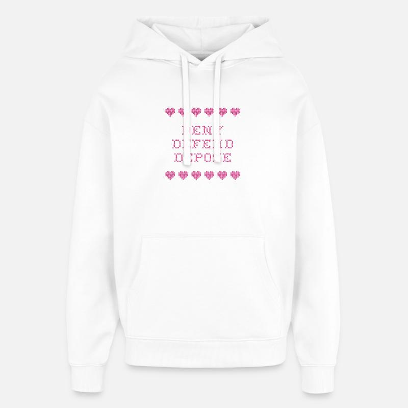 Nier Défendre Déposer - Sweat à capuche unisexe Stanley/Stella Oversized - blanc