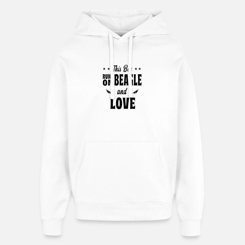 Dieser Junge Beagle Design - Oversized Unisex Hoodie von Stanley/Stella - Weiß