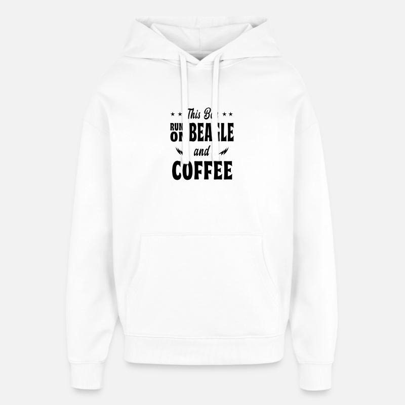 Dieser Junge Beagle Kaffee Design - Oversized Unisex Hoodie von Stanley/Stella - Weiß
