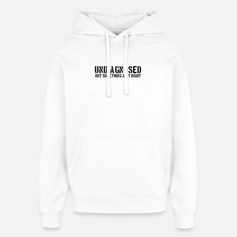 Non diagnostiqué - Sweat à capuche unisexe Stanley/Stella Oversized - blanc