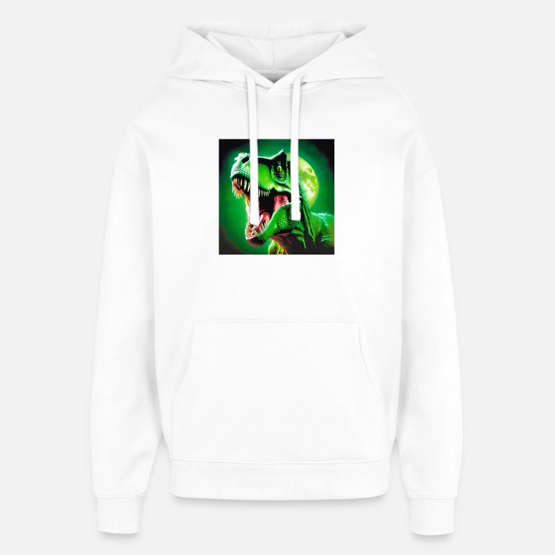 T-Rex, Vorgeschichte, T-Rex - Oversized Unisex Hoodie von Stanley/Stella - Weiß