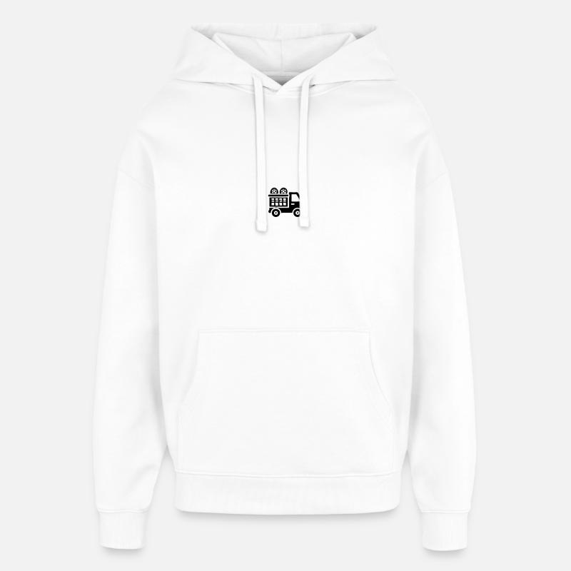 Camion - Sweat à capuche unisexe Stanley/Stella Oversized - blanc