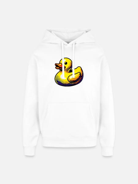 Duckling Duck Duck Duck - Oversized Unisex Hoodie by Stanley/Stella - white
