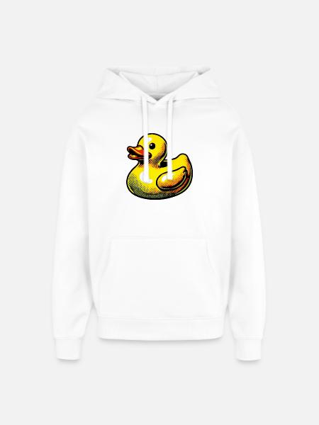 Duckling Duck Duck Duck - Oversized Unisex Hoodie by Stanley/Stella - white