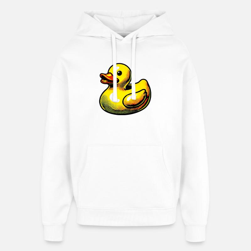 Caneton Canard Canard Canard - Sweat à capuche unisexe Stanley/Stella Oversized - blanc