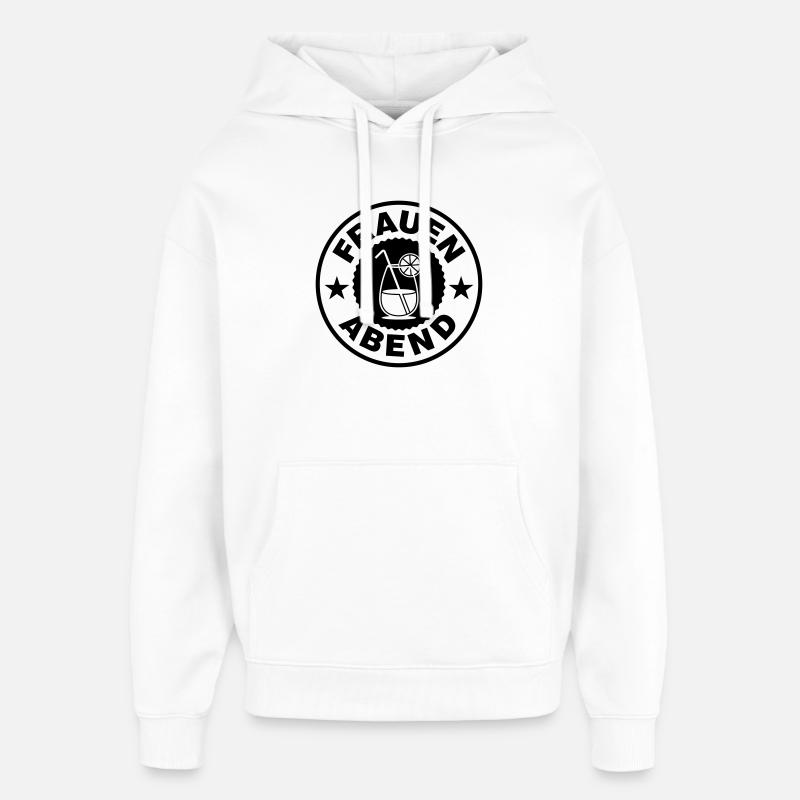 Frauen Abend Cocktail - Oversized Unisex Hoodie von Stanley/Stella - Weiß