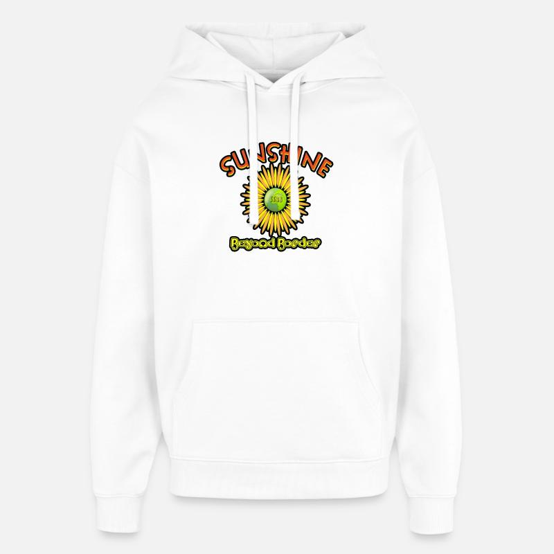 Sunshine Beyond Borders T-Shirt-Design - Oversized Unisex Hoodie von Stanley/Stella - Weiß