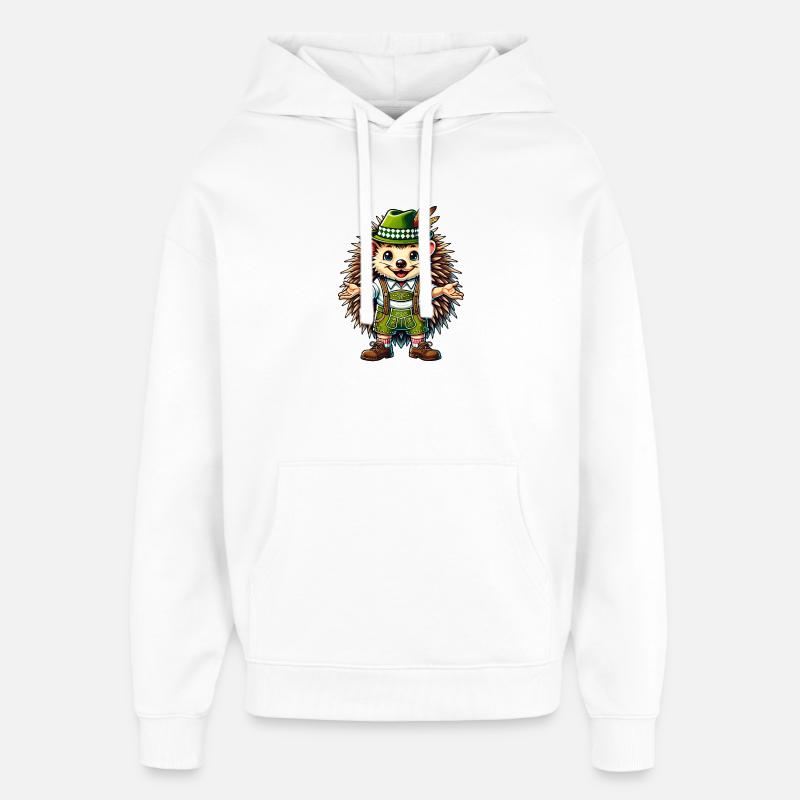 Hérisson bavarois - Sweat à capuche unisexe Stanley/Stella Oversized - blanc